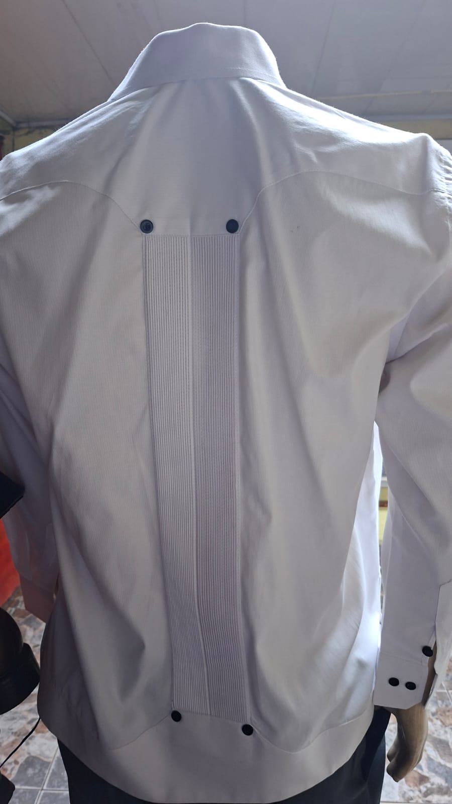 CHACABANA BLANCA TALLA L Y CONFECCIONADA PERSONALIZADA