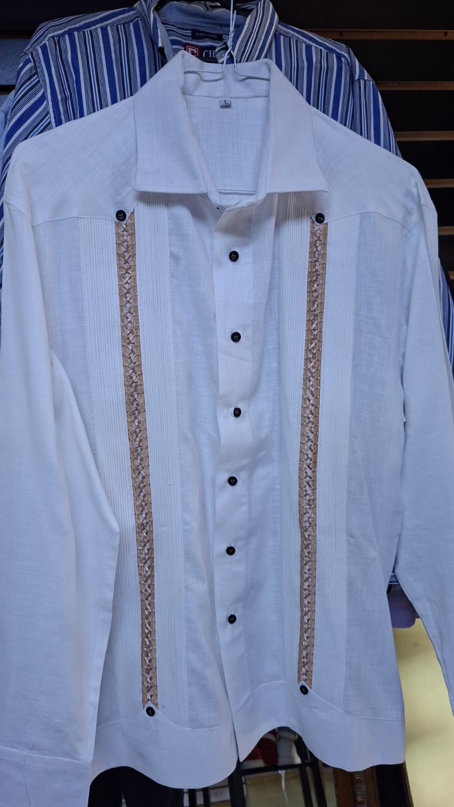 CHACABANA BLANCA TALLA L Y CONFECCIONADA PERSONALIZADA